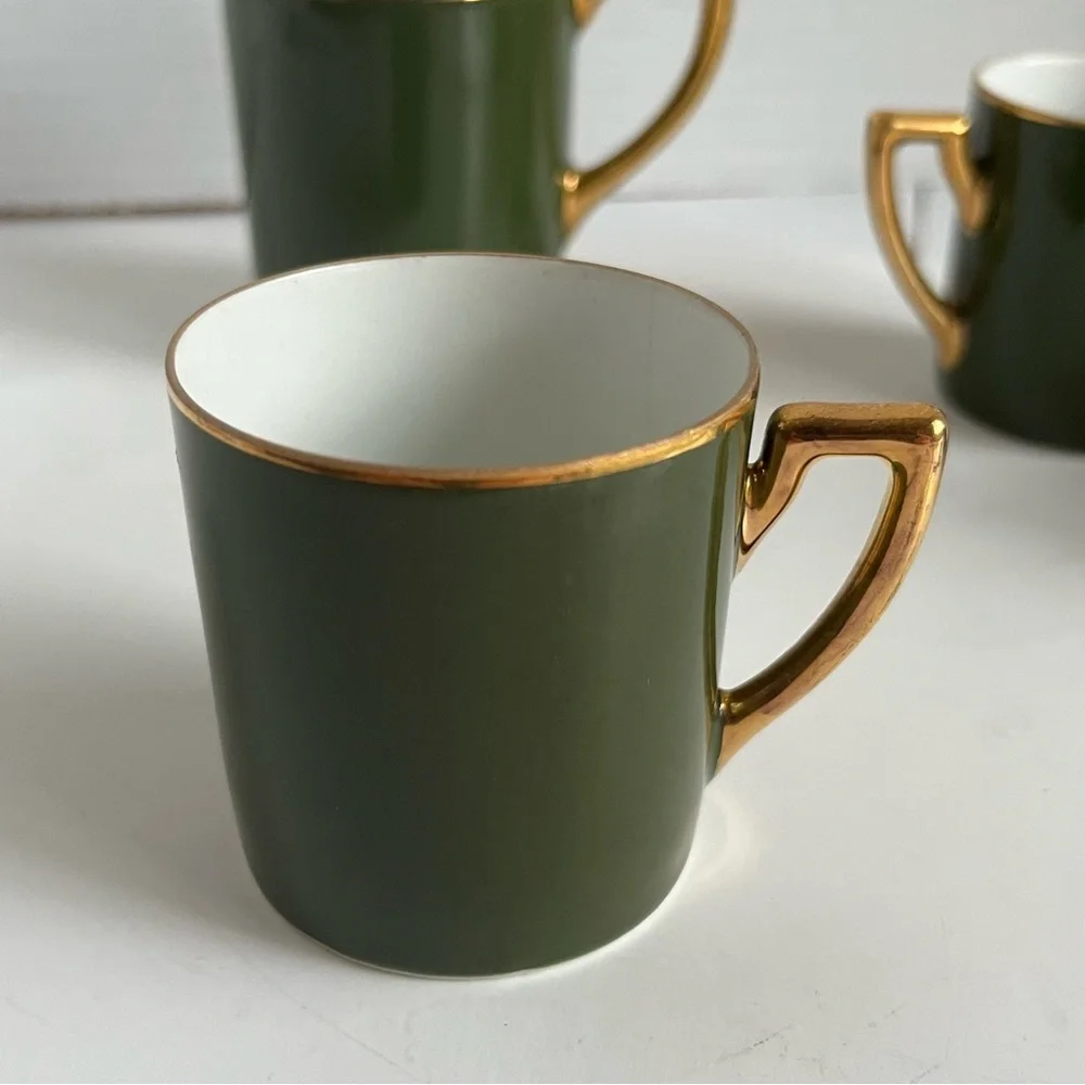 Vintage Art Deco Porzellanfabrik Walkure German Porcelain Creamer cups